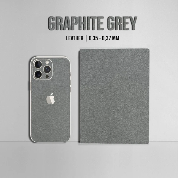 iPhone 13 Pro Max – Leather Graphite Grey Skin - Afbeelding 2