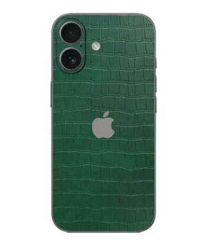 iPhone 17 – Croc Leather Bamboo Green Skin