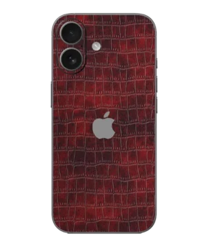 iPhone 17 – Croc Leather Copper Red Skin