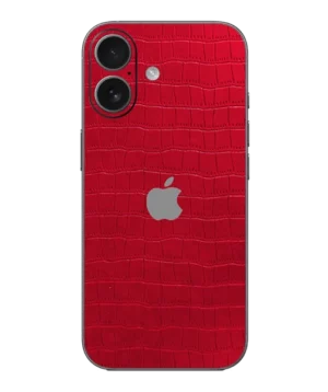 iPhone 17 – Croc Leather Crimson Red Skin