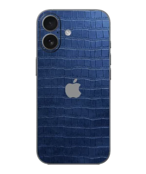 iPhone 17 – Croc Leather Sapphire Blue Skin