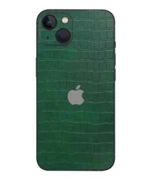 iPhone 13 – Croc Leather Bamboo Green Skin