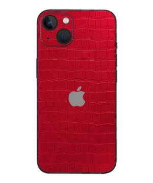 iPhone 13 – Croc Leather Crimson Red Skin