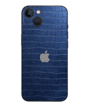 iPhone 13 – Croc Leather Sapphire Blue Skin