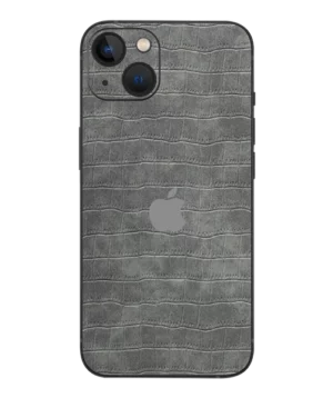 iPhone 13 – Croc Leather Steel Grey Skin