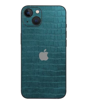 iPhone 13 – Croc Leather Teal Green Skin