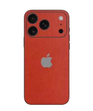 iPhone 17 Pro – Leather Flame Orange Skin