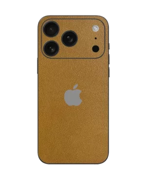 iPhone 17 Pro – Leather Golden Mustard Skin