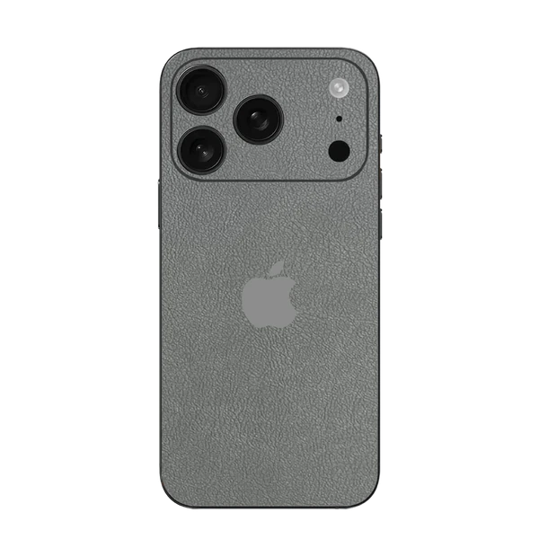 iPhone 17 Pro Max – Leather Graphite Grey Skin