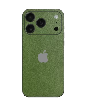 iPhone 17 Pro – Leather Olive Green Skin