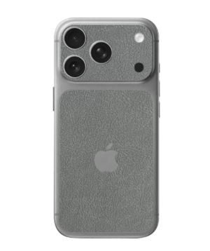 iPhone 17 Pro – Leather Graphite Grey Accent Skin