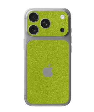 iPhone 17 Pro Max – Leather Parrot Green Accent Skin