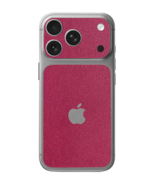 iPhone 17 Pro Max – Leather Rose Pink Accent Skin