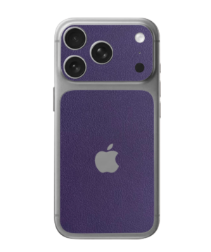 iPhone 17 Pro Max – Leather Royal Purple Accent Skin