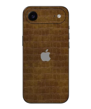 iPhone 17 Air – Croc Leather Caramel Brown Skin