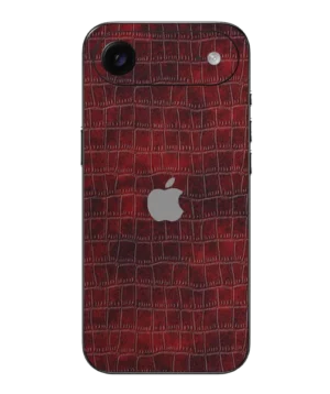 iPhone 17 Air – Croc Leather Copper Red Skin