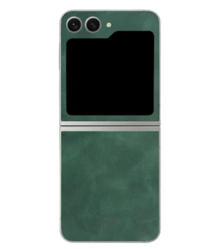 Samsung Flip 5 – Suede Army Green Skin