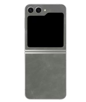 Samsung Flip 5 – Suede Carbon Grey Skin