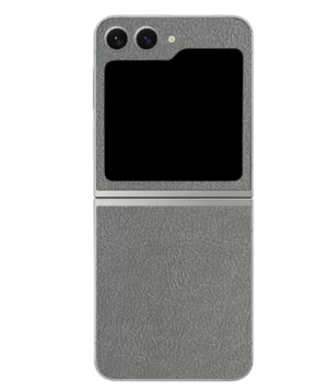Samsung Flip 5 – Leather Graphite Grey Skin