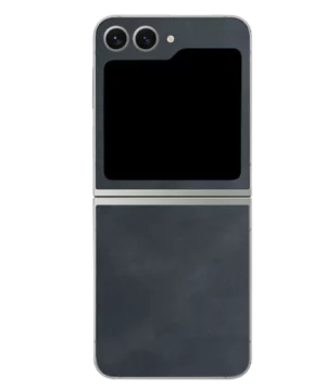 Samsung Flip 5 – Suede Obsidian Black Skin
