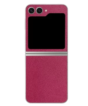 Samsung Flip 5 – Leather Rose Pink Skin