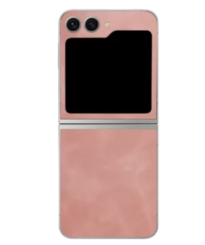 Samsung Flip 5 – Suede Rose Pink Skin