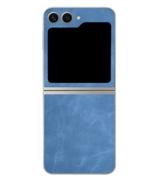 Samsung Flip 5 – Suede Sky Blue Skin
