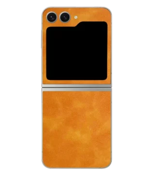 Samsung Flip 5 – Suede Sunset Orange Skin
