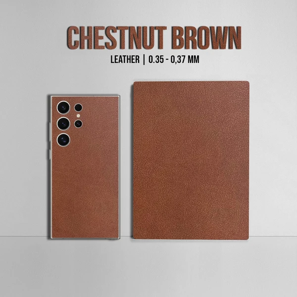 Samsung S22 Ultra – Leather Chestnut Brown Skin - Afbeelding 2