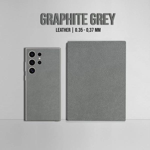 Samsung S23 Ultra – Leather Graphite Grey Skin - Afbeelding 2