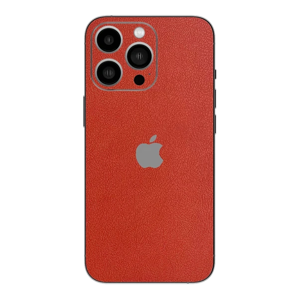 iPhone 13 Pro Max – Leather Flame Orange Skin