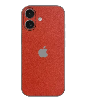 iPhone 17 – Leather Flame Orange Skin