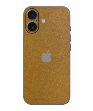 iPhone 17 – Leather Golden Mustard Skin
