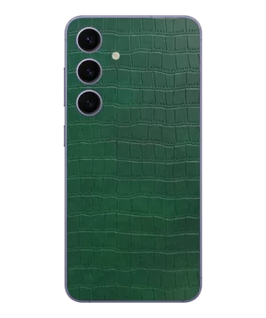 Samsung S22 Plus – Croc Leather Bamboo Green Skin