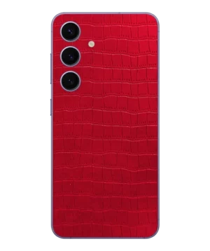 Samsung S22 Plus – Croc Leather Crimson Red Skin