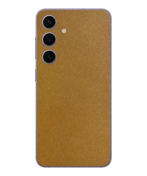 Samsung S22 Plus – Leather Golden Mustard Skin
