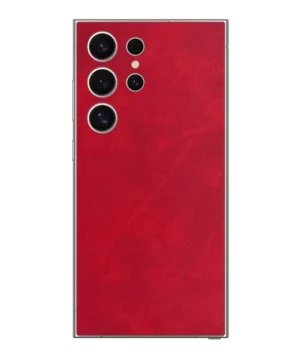Samsung S24 Ultra – Suede Crimson Red Skin