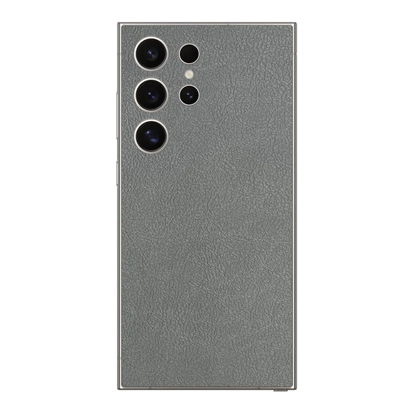 Samsung S23 Ultra – Leather Graphite Grey Skin