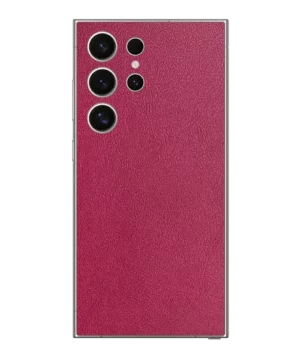 Samsung S24 Ultra – Leather Rose Pink Skin
