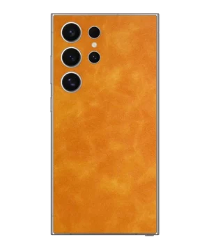 Samsung S22 Ultra – Suede Sunset Orange Skin