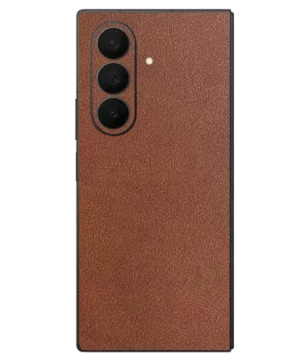 Samsung Fold 7 – Leather Chestnut Brown Skin