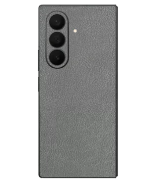 Samsung Fold 7 – Leather Graphite Grey Skin
