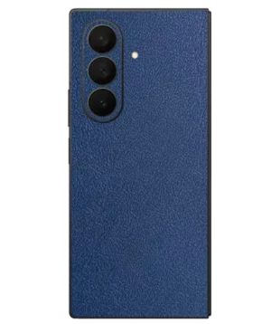 Samsung Fold 7 – Leather Navi Blue Skin