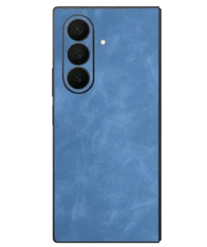 Samsung Fold 5 – Suede Sky Blue Skin