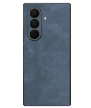 Samsung Fold 5 – Suede Slate Blue Skin