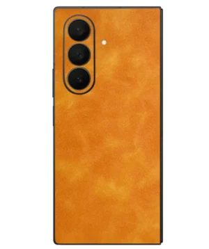 Samsung Fold 5 – Suede Sunset Orange Skin