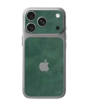 iPhone 17 Pro – Suede Army Green Accent Skin