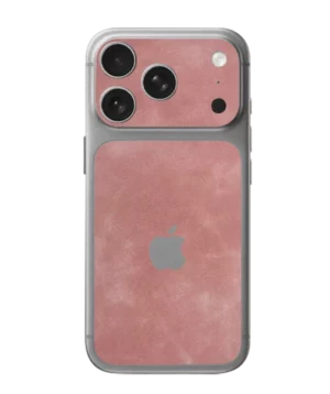 iPhone 17 Pro – Suede Blush Pink Accent Skin