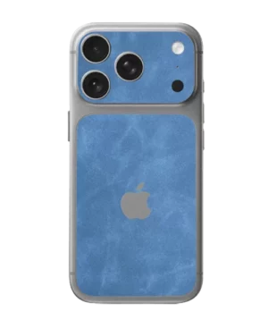 iPhone 17 Pro – Suede Sky Blue Accent Skin