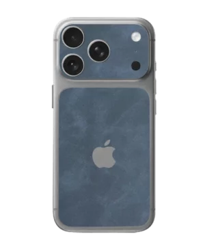 iPhone 17 Pro – Suede Slate Blue Accent Skin
